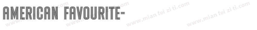 American Favourite字体转换